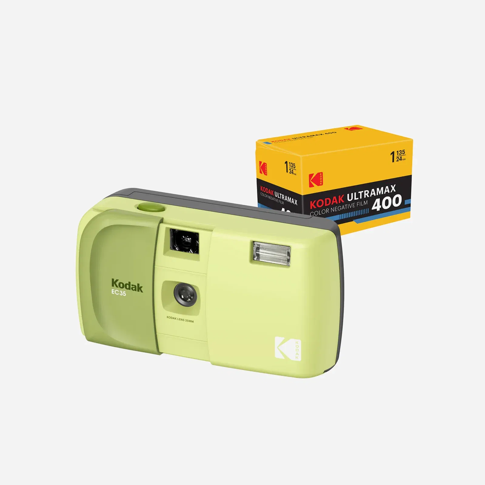 Kodak EC35 35mm Film Camera Avocado Green