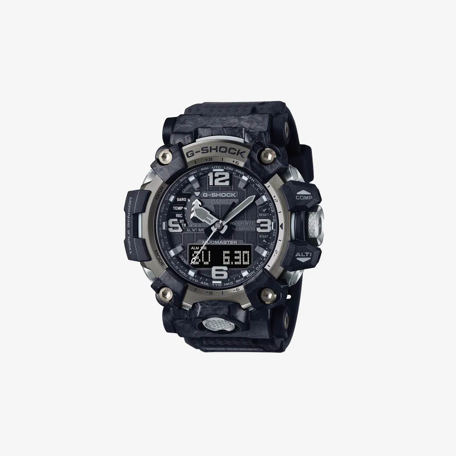 Casio GWG-2000-1A1JF G-Shock Carbon MUDMASTER Radio Solar Triple Sensor Shipped from Japan