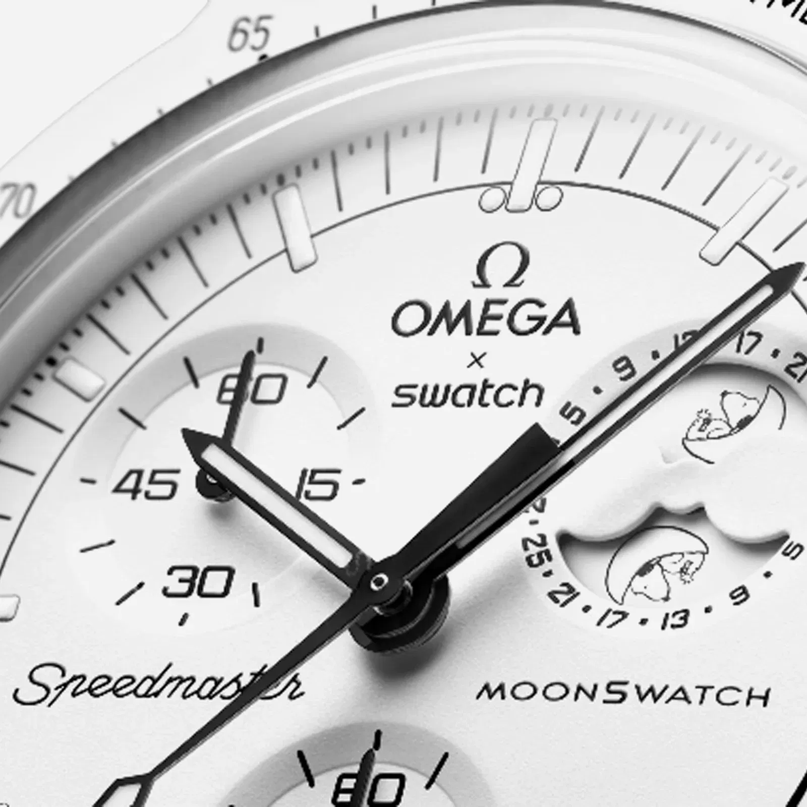 Swatch X Omega Bioceramic Moonswatch Mission To Moonphase Snoopy