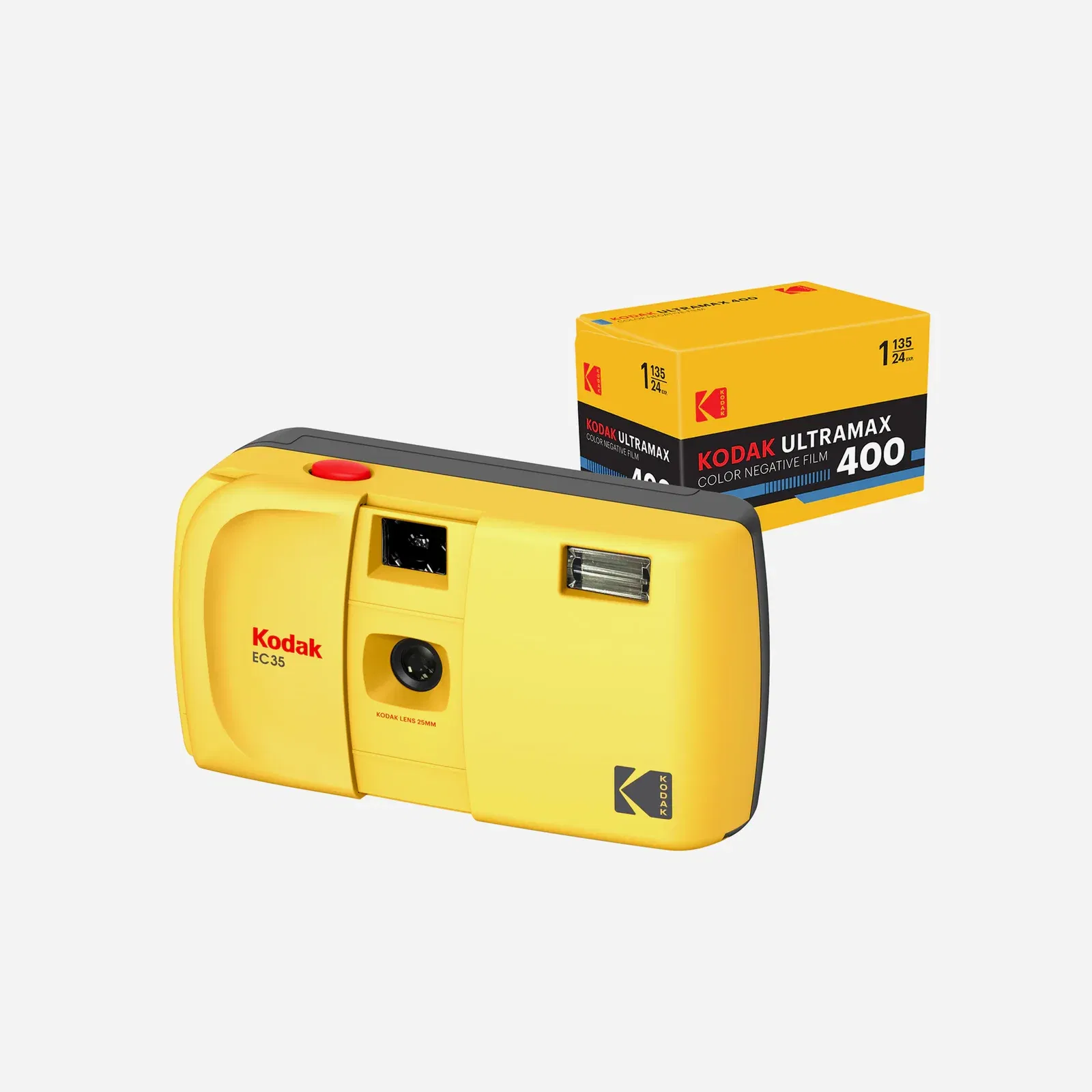 Kodak EC35 35mm Film Camera Butter Yellow