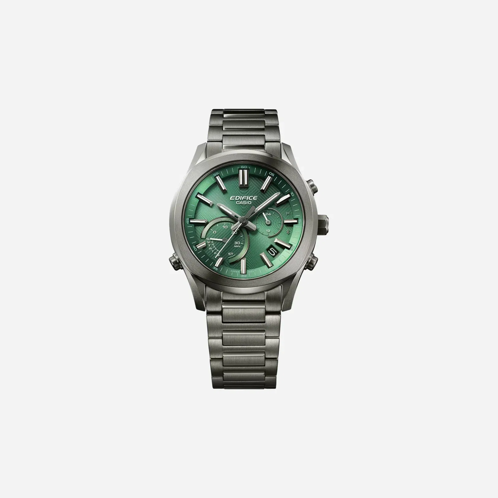 Casio Edifice EQB-1300DC-3A Quartz Green Dial Analog Stainless Steel Watch ED711