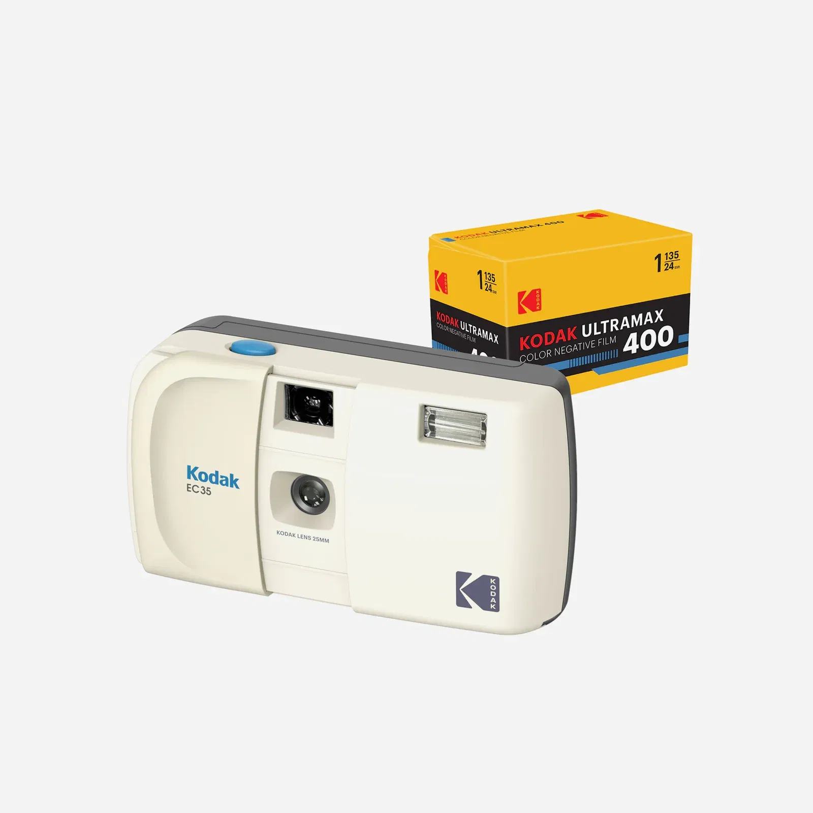 Kodak EC35 35mm Film Camera Vanilla White