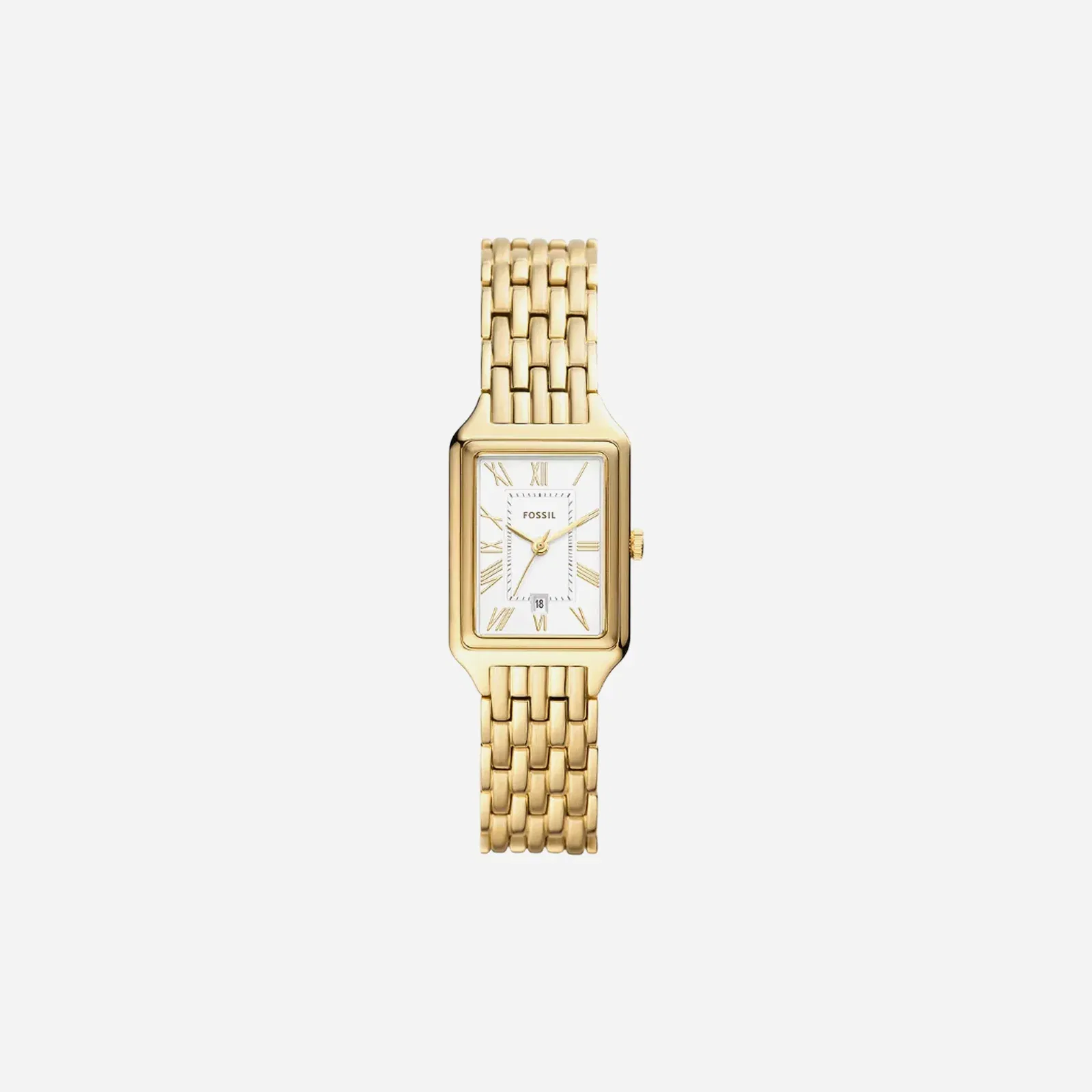 Fossil Raquel Three-Hand Date Silver Dial Gold-Tone Stainless Steel Watch