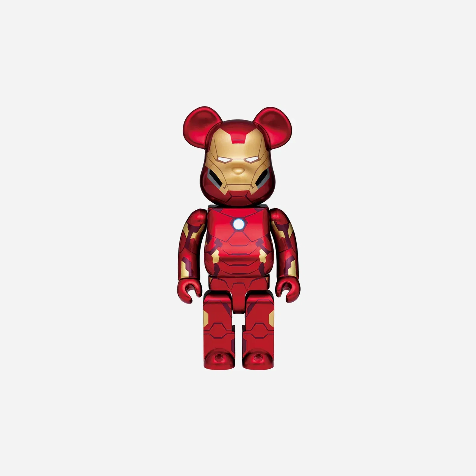 Bearbrick X Happy Marvel Ichibankuji 2021 Iron Man 100% Series Keychain