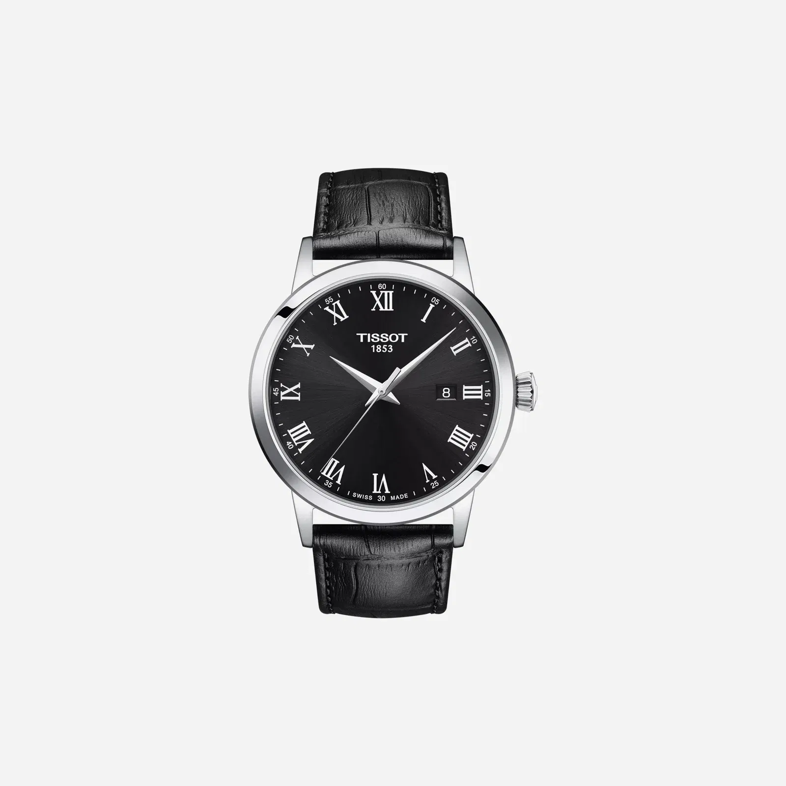 Tissot Classic Dream Dauphine Dial Black Leather Strap Watch