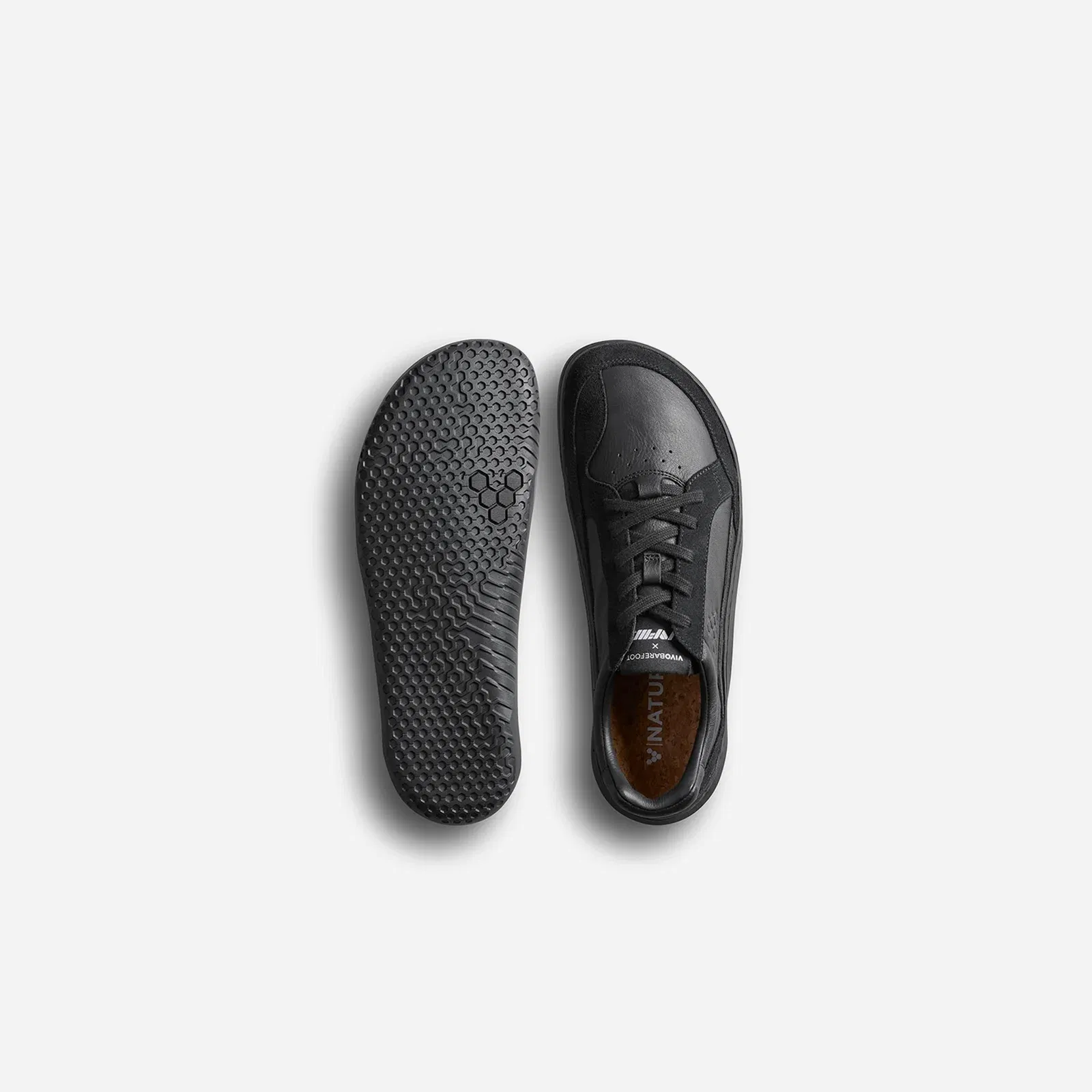 VivoBarefoot Gobi II Sneaker Premium Leather Triple Obsidian