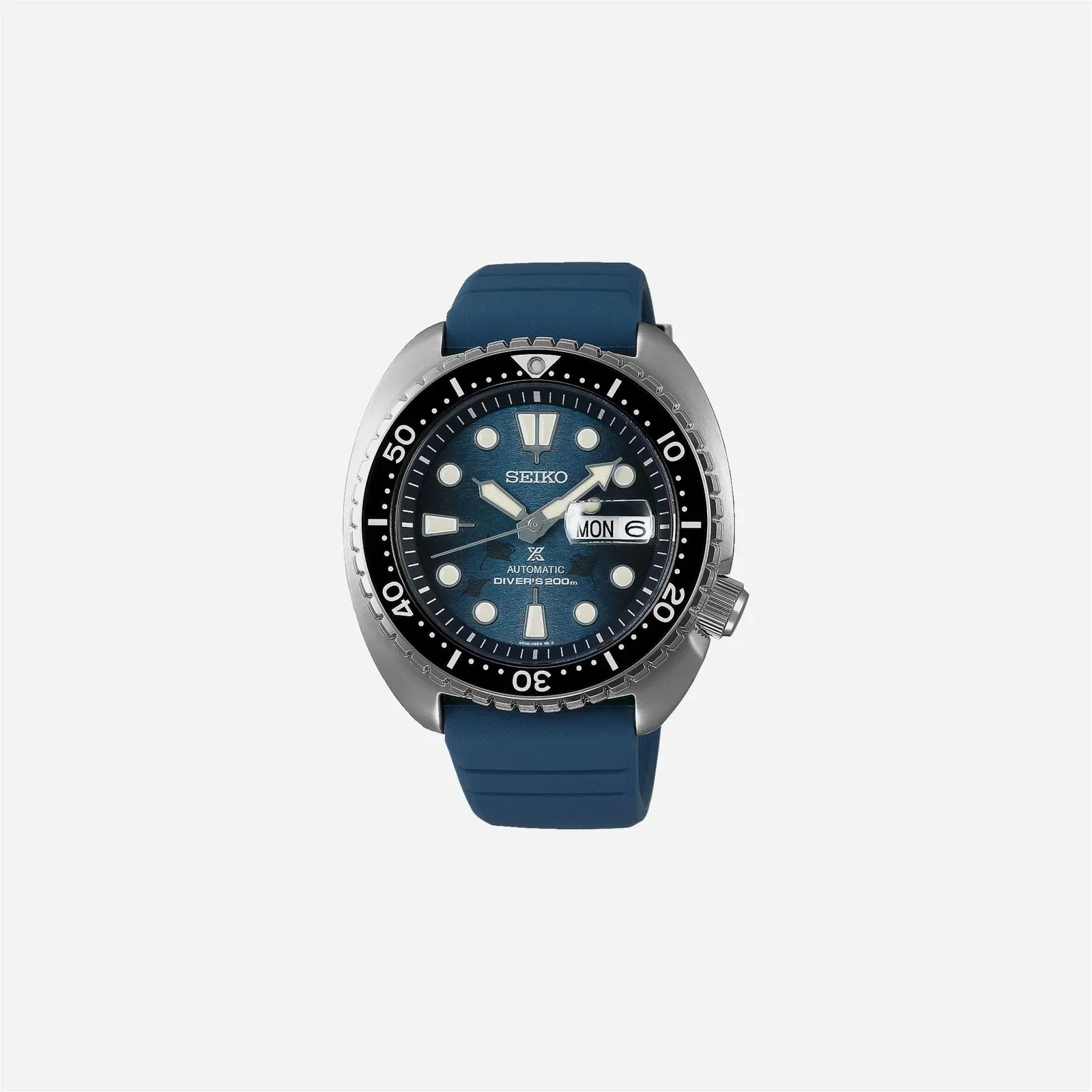 Seiko Prospex Save The Ocean King Turtle Automatic Blue Dial Silicon Strap Watch - SRPF77K1
