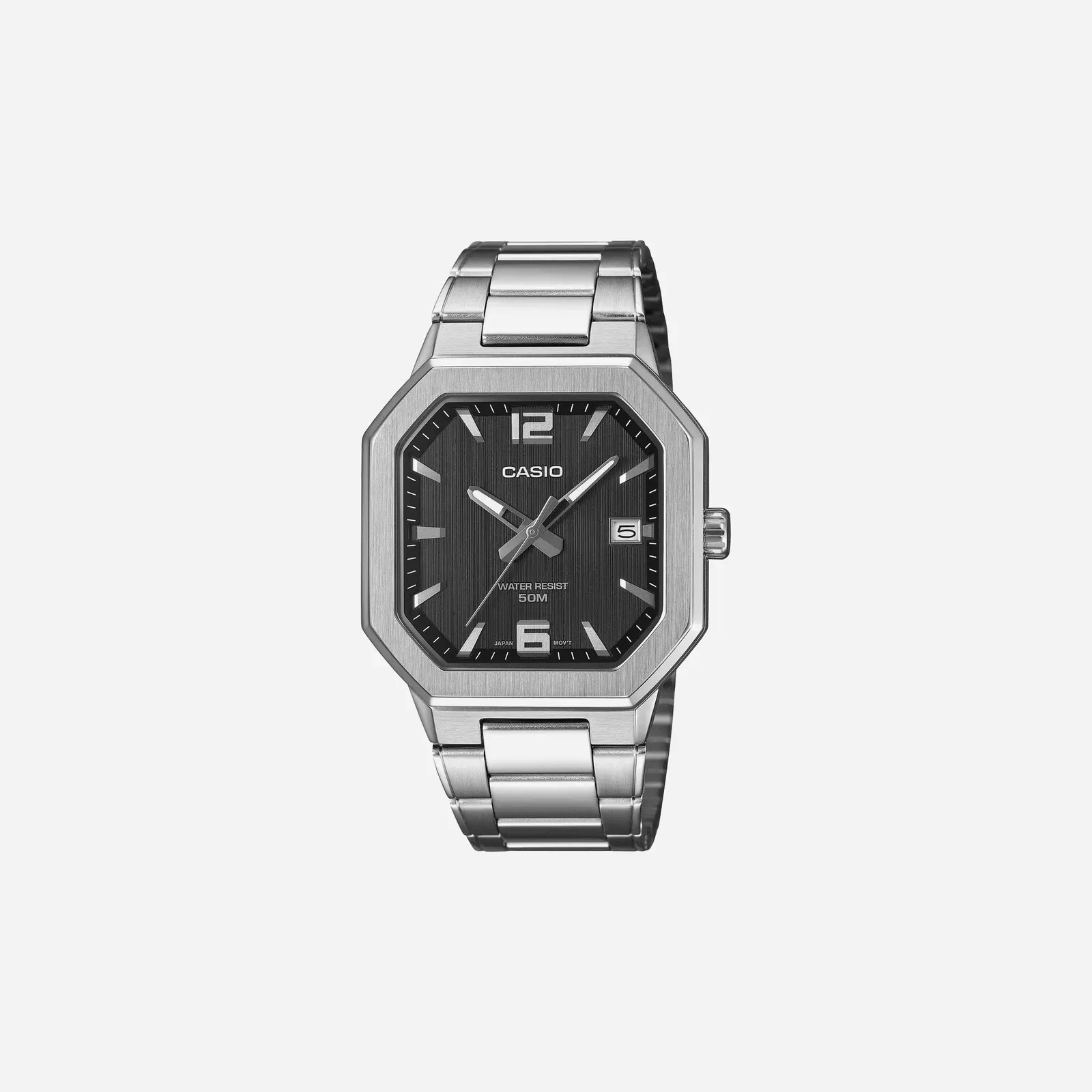 Casio Enticer MTP-B195D-1A Black Dial Stainless Steel Watch