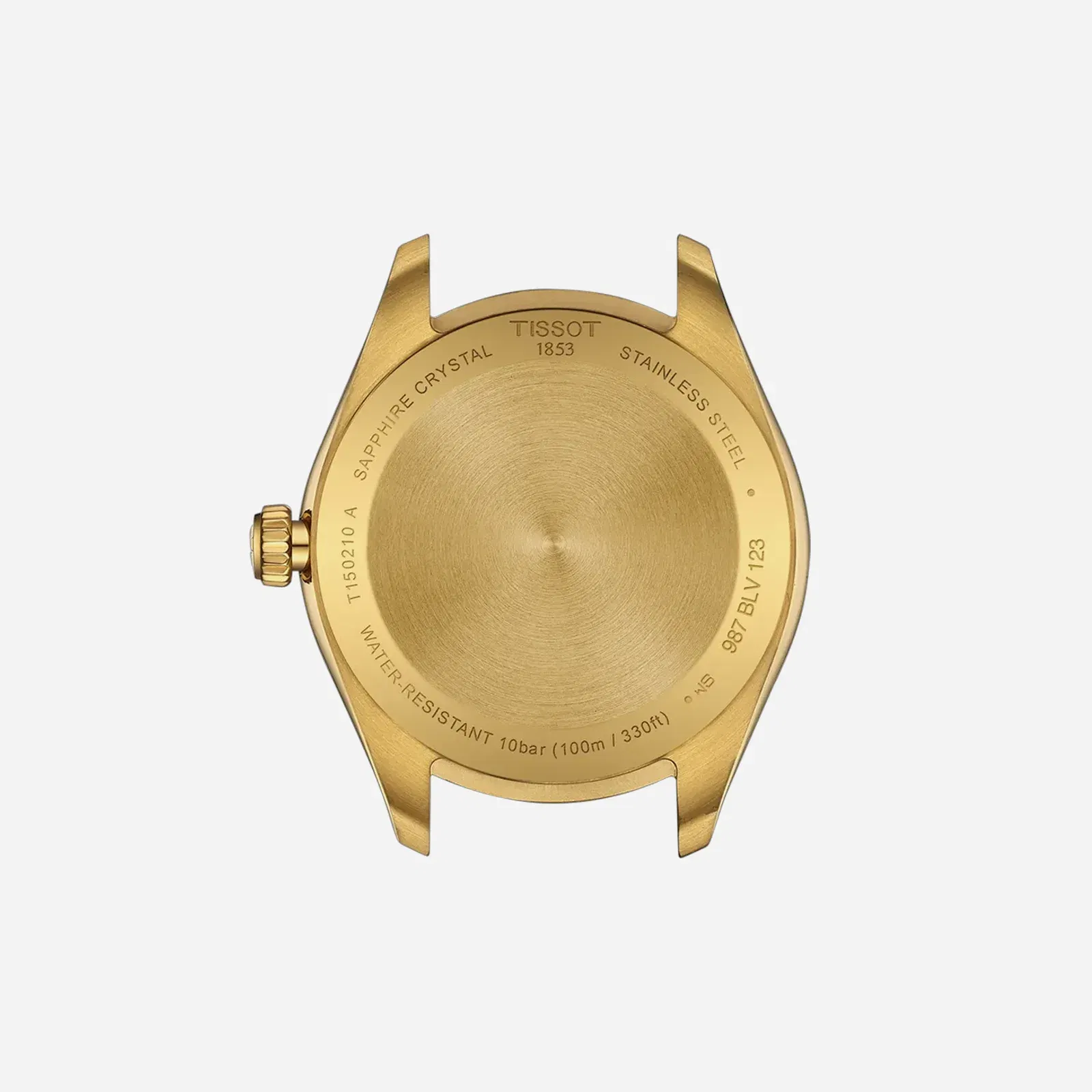 Tissot PR 100 34mm Champagne Dial Yellow Gold Stainless Steel Yellow Gold PVD Strap Watch