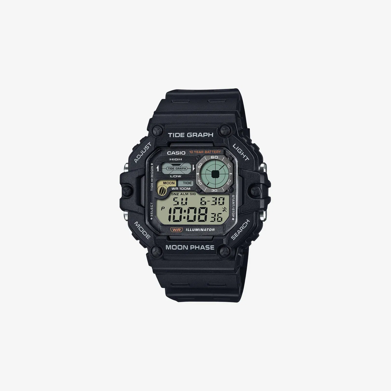 Casio Youth WS-1700H-1AVDF Quartz Black Dial Digital Resin Watch