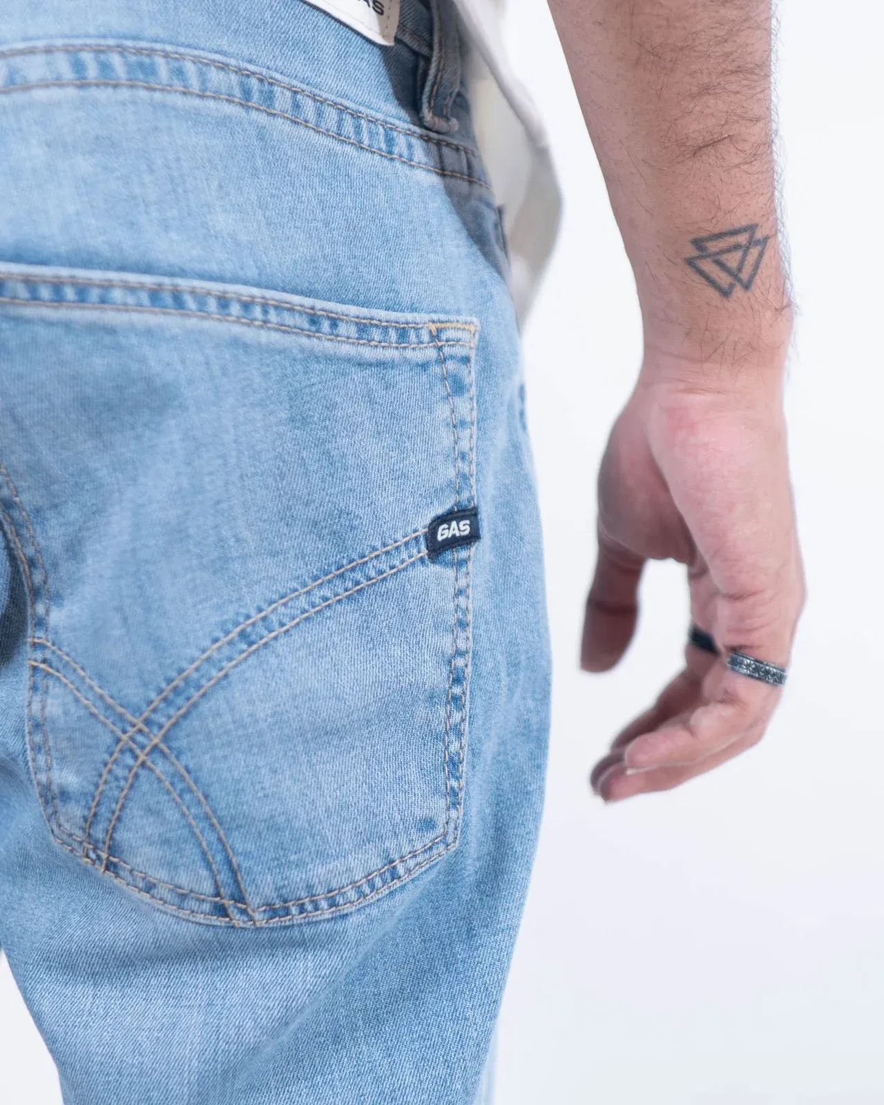 GAS Straight Fit Mid-rise Denim - light Blue (30)