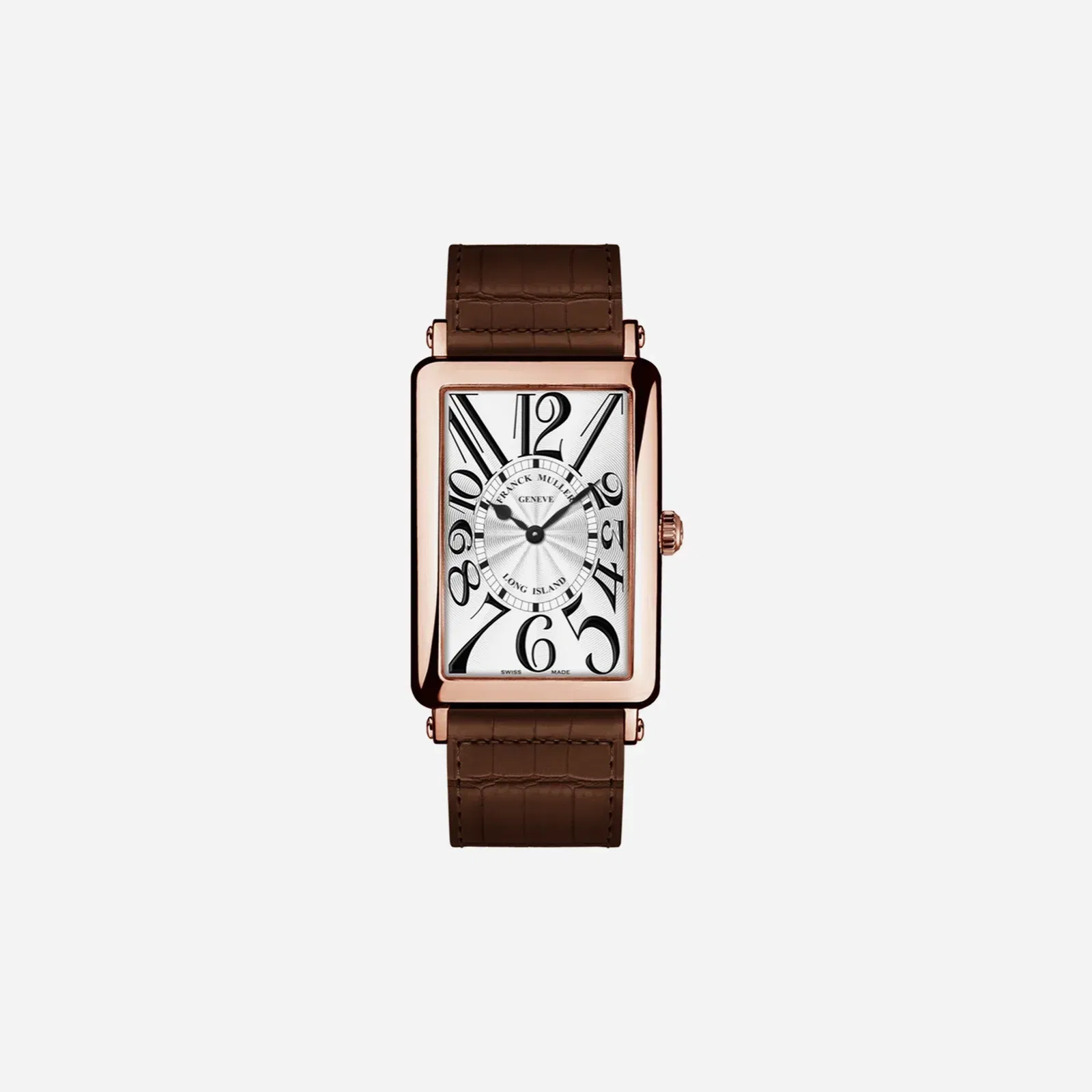 Franck Muller Long Island Silver Dial Leather Strap Watch WMNS - 952 QZ 5N