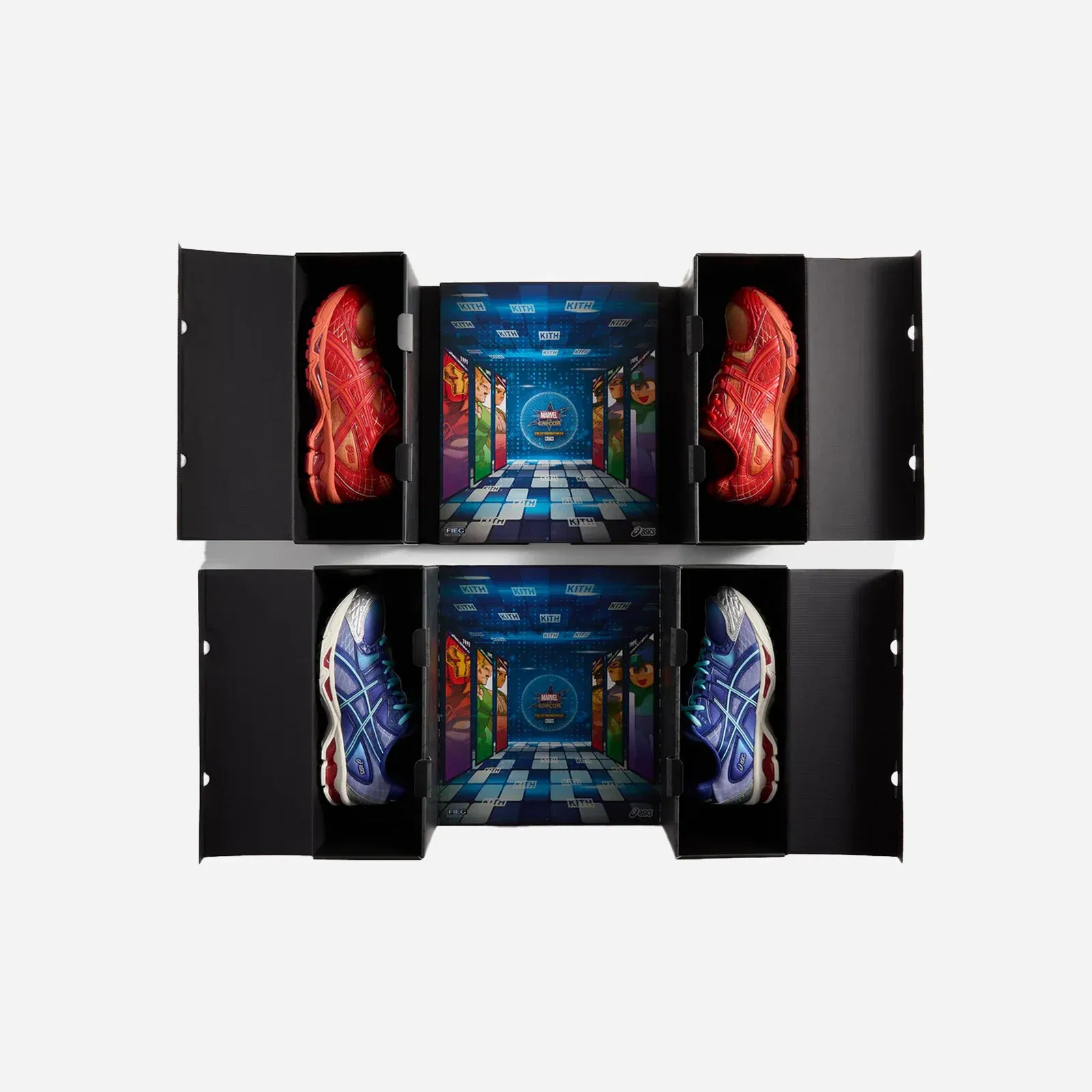 Asics Gel Nimbus 10.1 Kith Marvel vs Capcom Iron Man vs Mega Man Sealed Box (Comic Included)