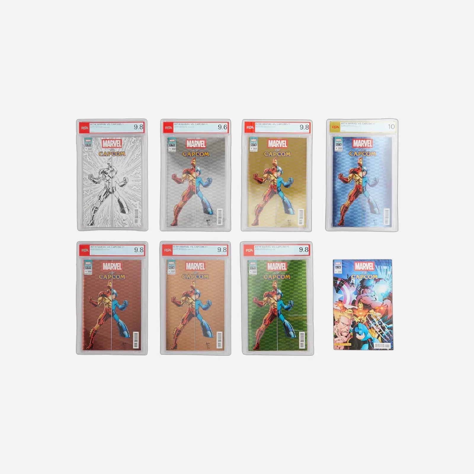 Asics Gel Nimbus 10.1 Kith Marvel vs Capcom Iron Man vs Mega Man Sealed Box (Comic Included)
