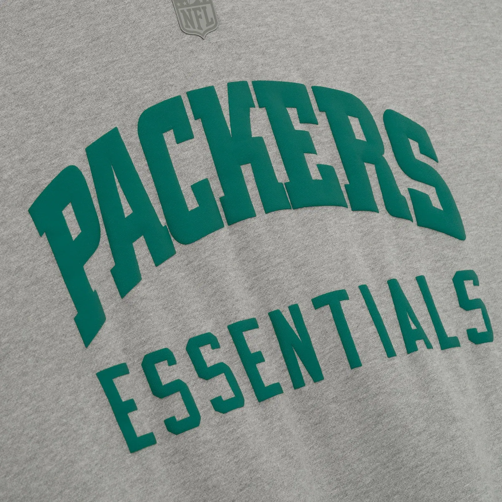 Fear Of God Essentials Packers Sport Hoodie Concrete Heather Canyon