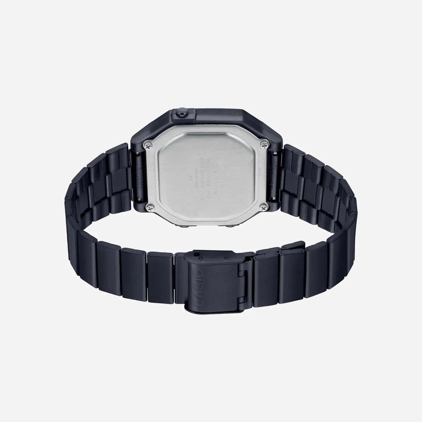 Casio Vintage B650WB-1BDF Quartz Black Dial Digital Stainless Steel Watch