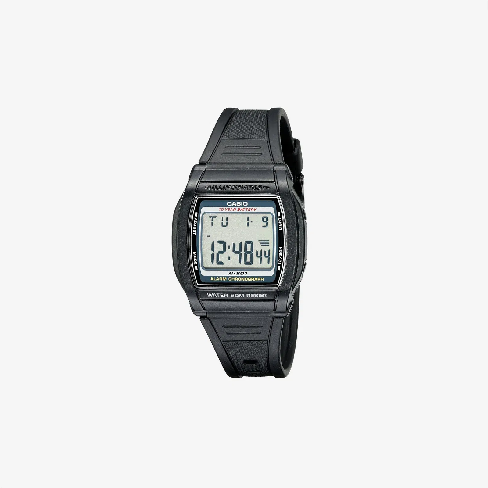 Casio W201-1AV Alarm Chronograph Watch