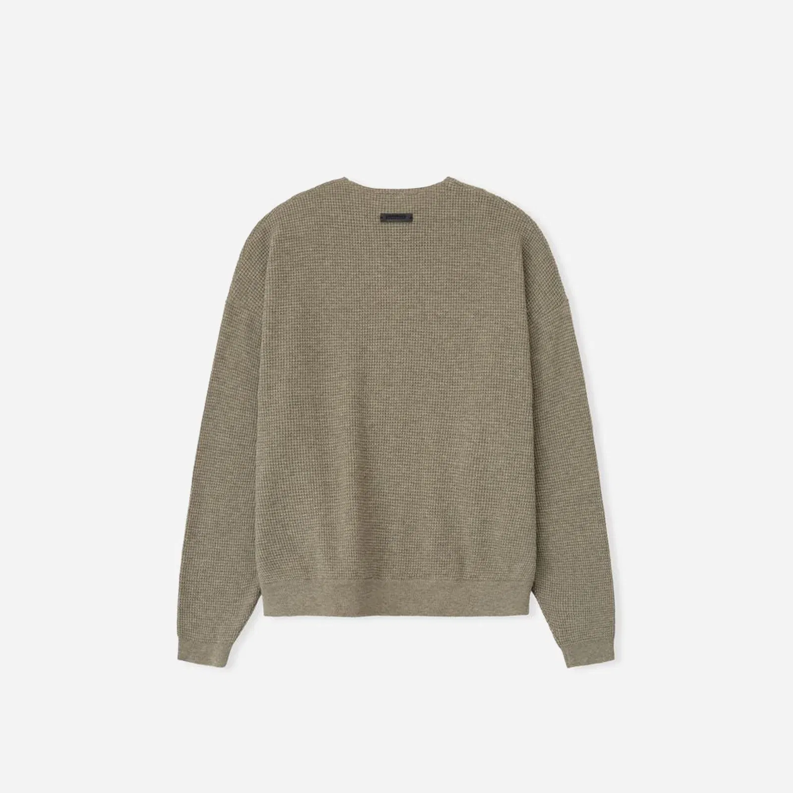 Fear Of God Essentials Waffle Crewneck 90s Sweater Hometown Heather