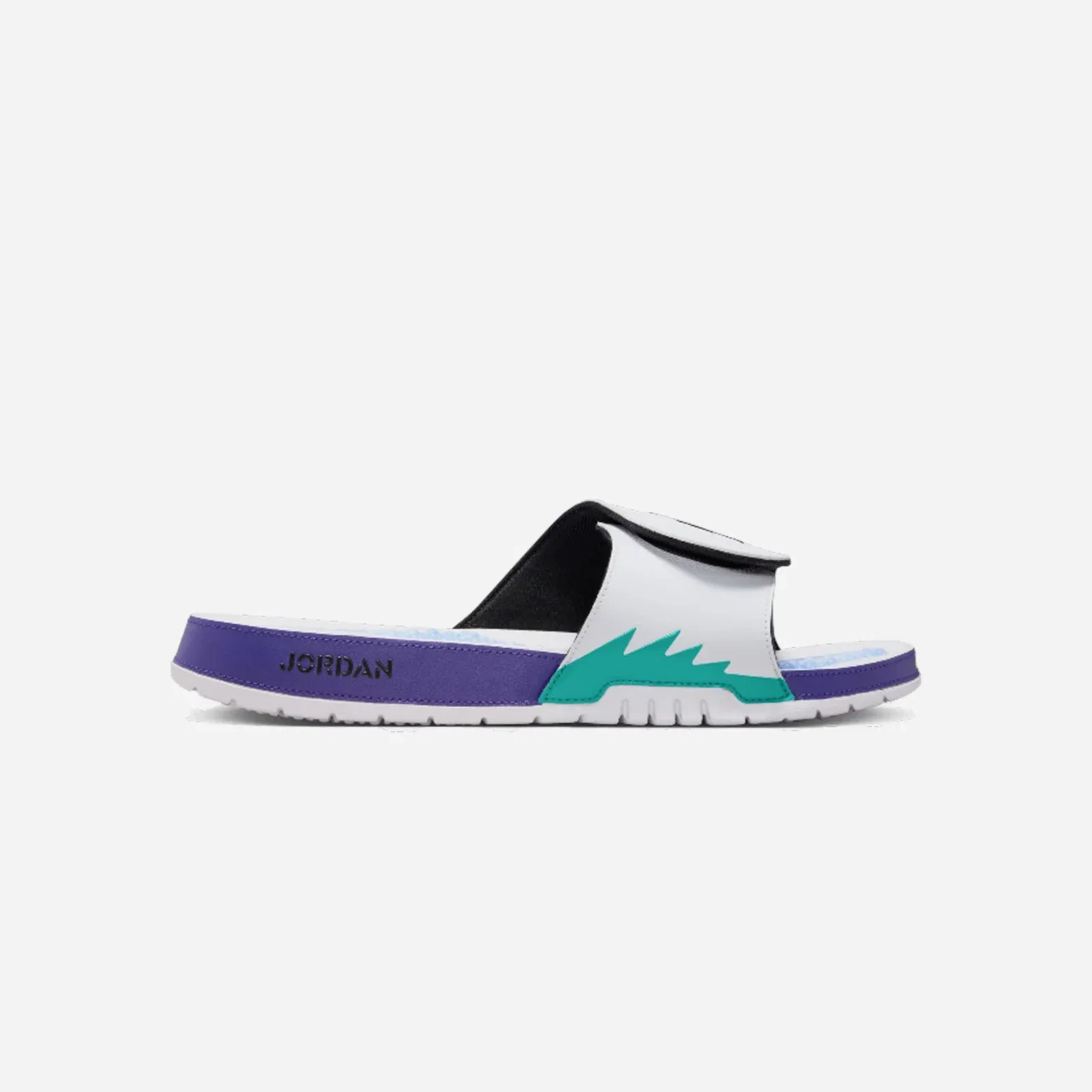 Nike Air Jordan Hydro 5 Retro Slides Sandals White/New Emerald/Grape Ice/Black