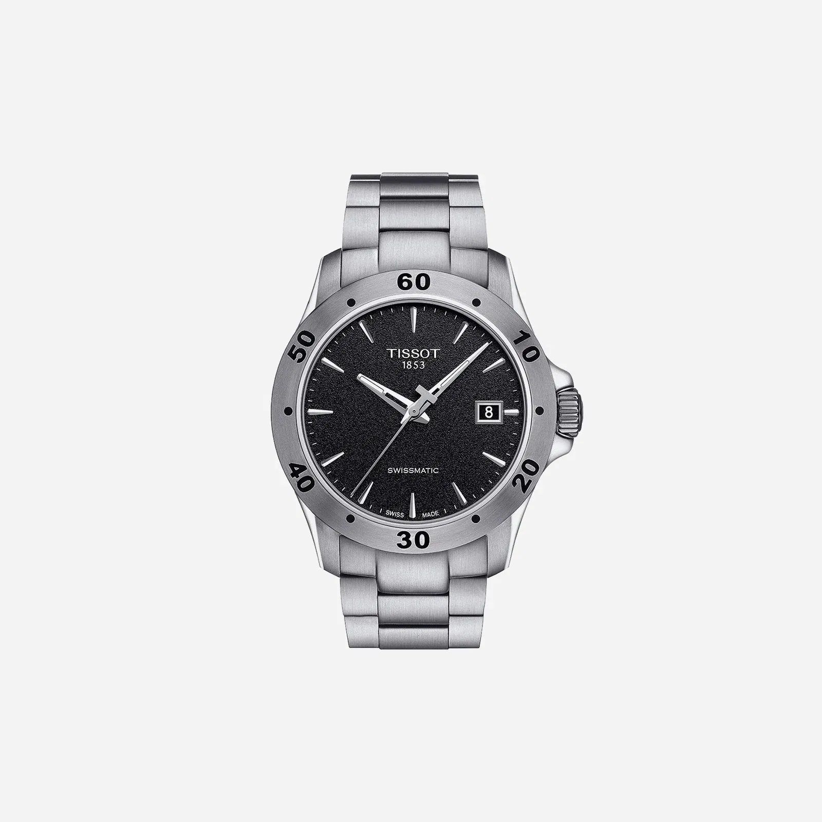 Tissot V8 Swissmatic Automatic Dial Grey Stainless Steel Watch