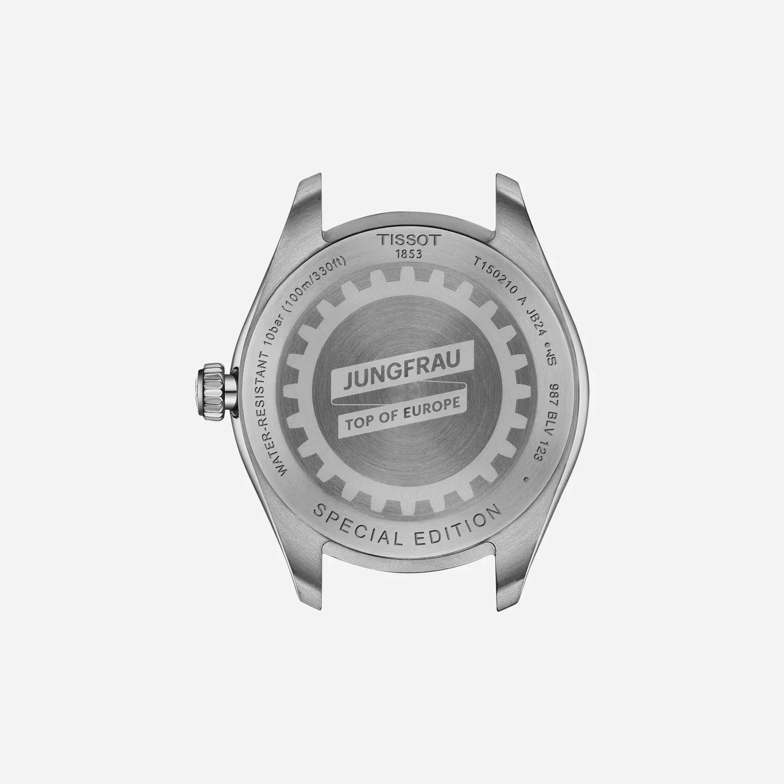 Tissot PR 100 Jungfraubahn Quartz 34mm Blue Dial Silver Steel Watch