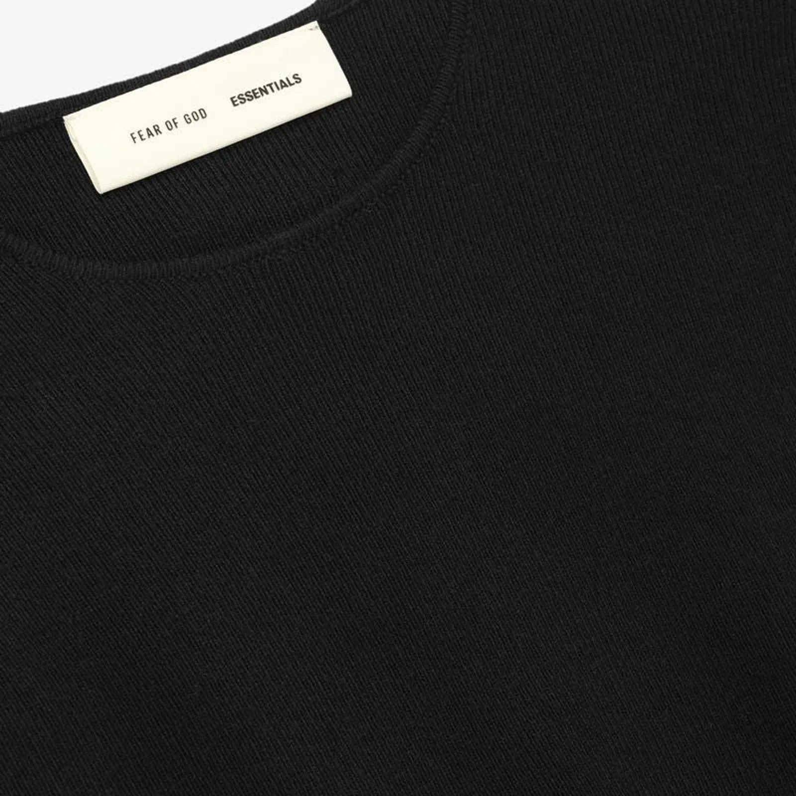 Fear Of God Essentials Rib Long Sleeve Dress Vintage Black WMNS