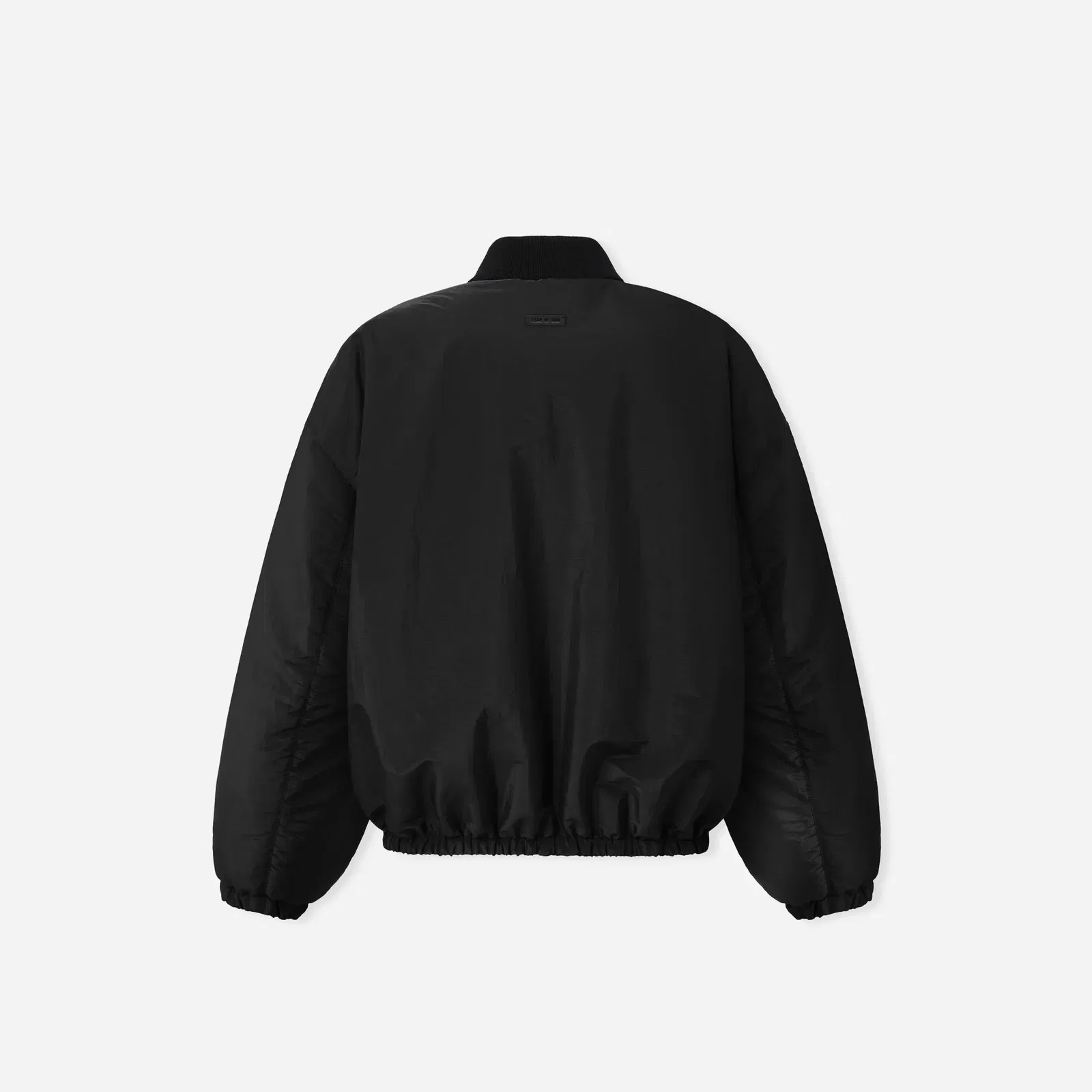 Fear Of God Nylon Taffeta Padded Bomber Jacket Off Black