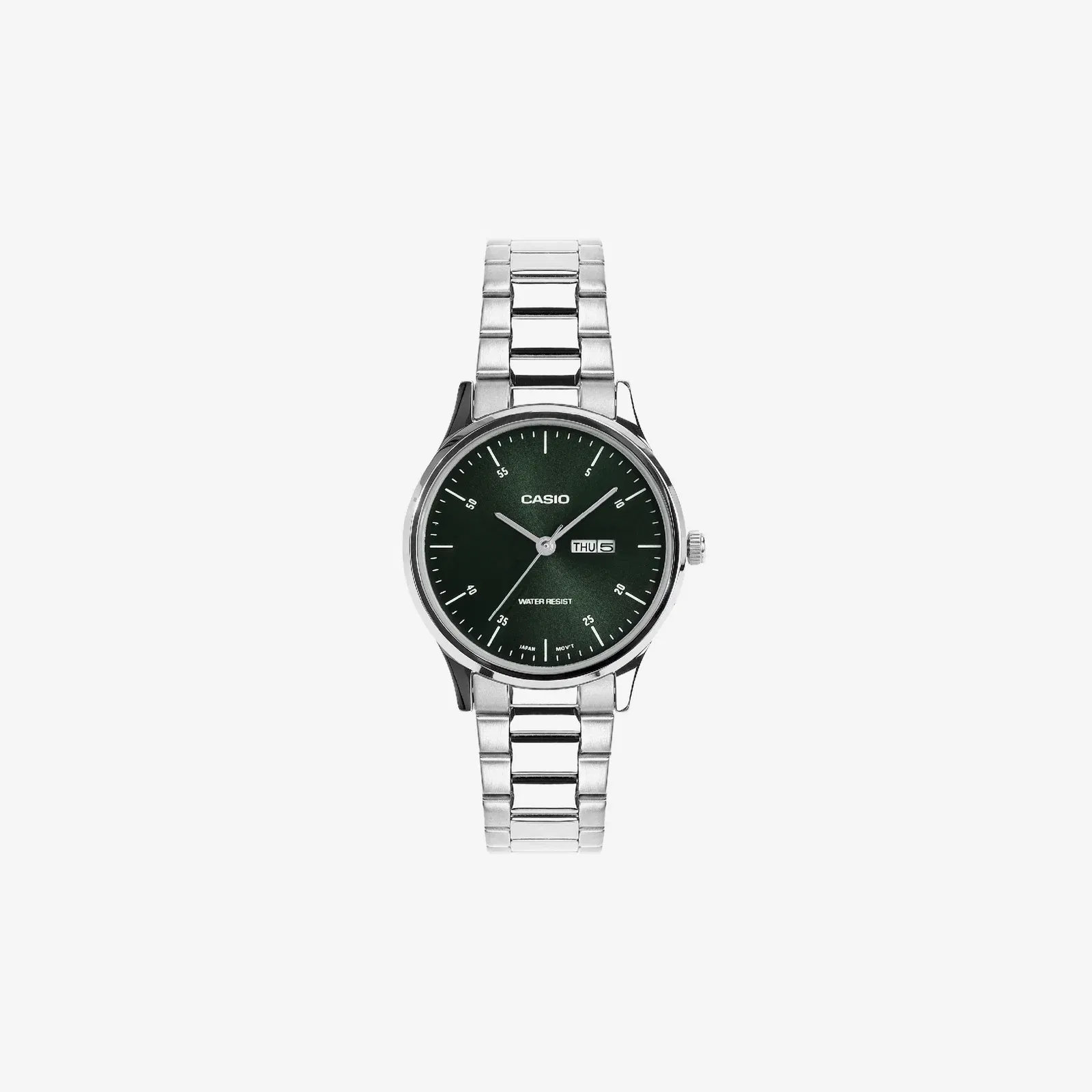 Casio LTP-SN8YD-3B Quartz Green Dial Analog Stainless Steel Watch