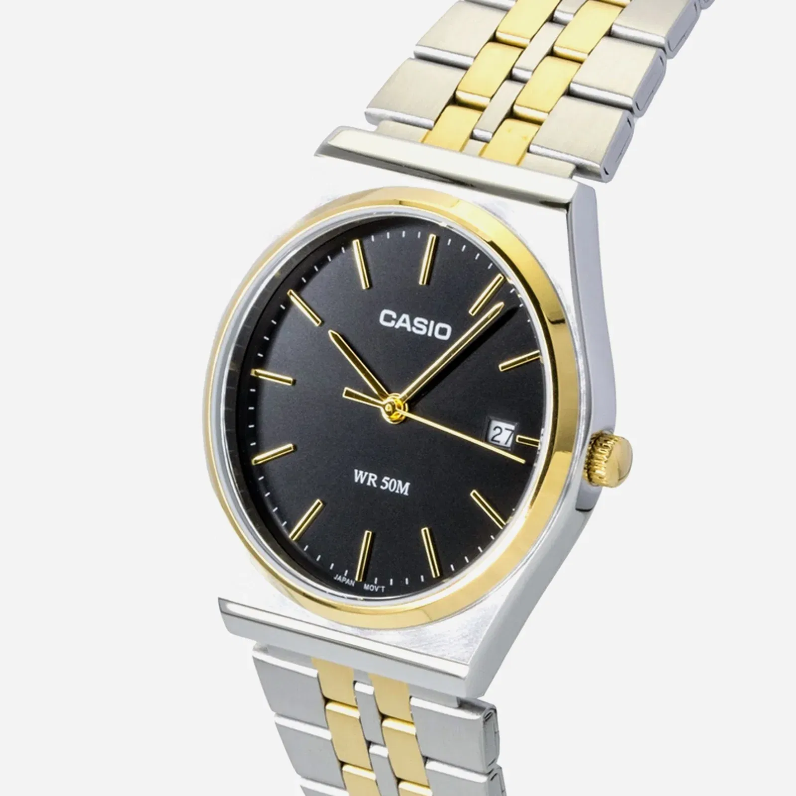 Casio MTP-B145SG-1AV Black Gold Dial Stainless Steel Watch