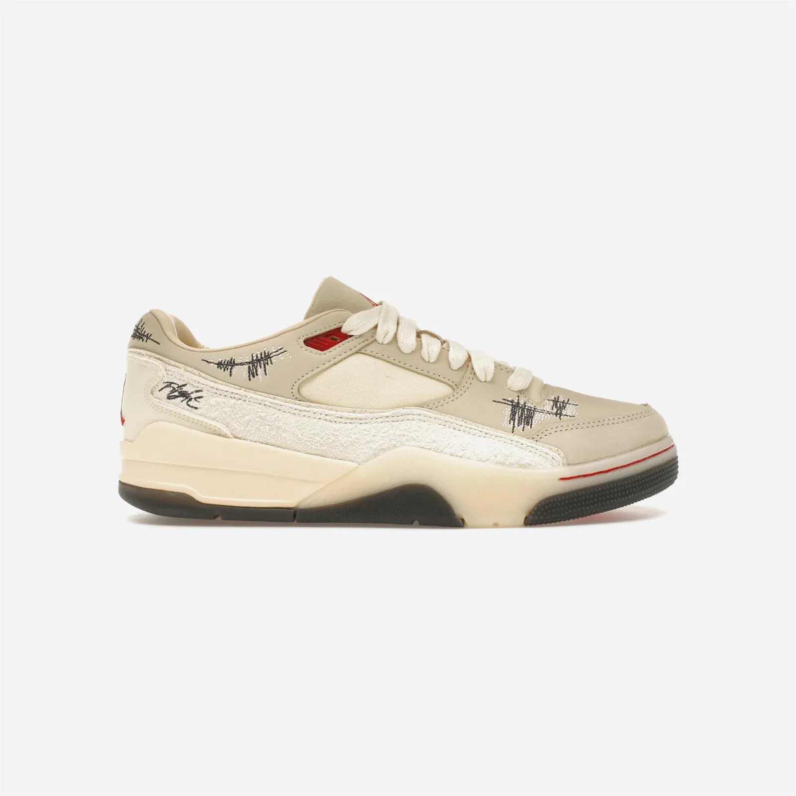 Air Jordan Who Decides War x Wmns Jordan Flight Court 'The World Is Your Court - Crèpe'
