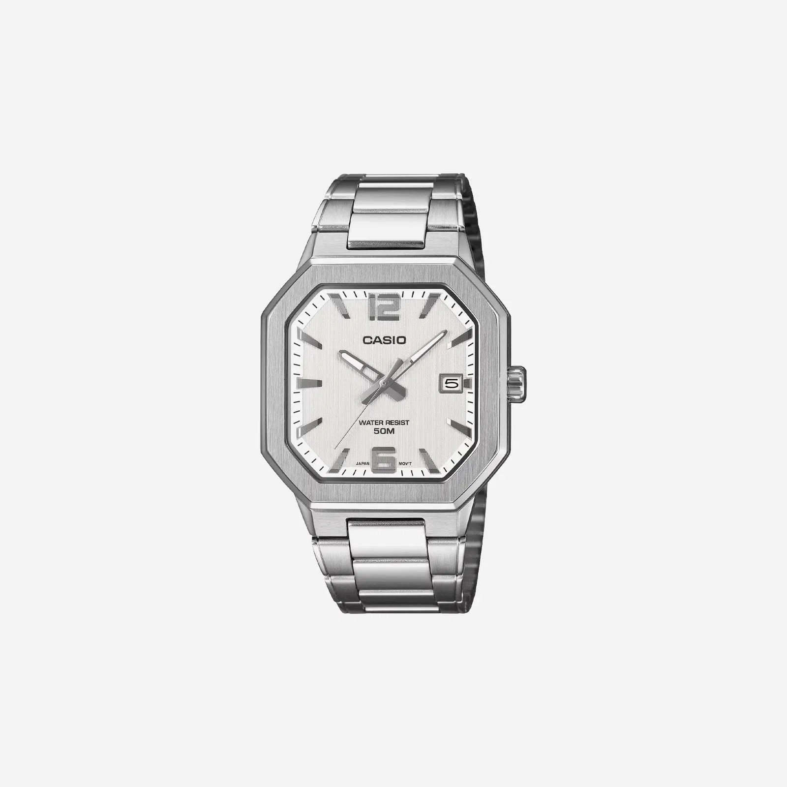 Casio Enticer MTP-B195D-1A Silver Dial Stainless Steel Watch
