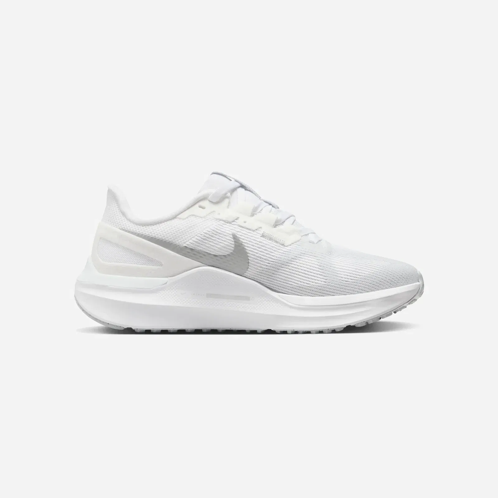 Nike Air Zoom Structure 25 White Pure Platinum Metallic Silver WMNS