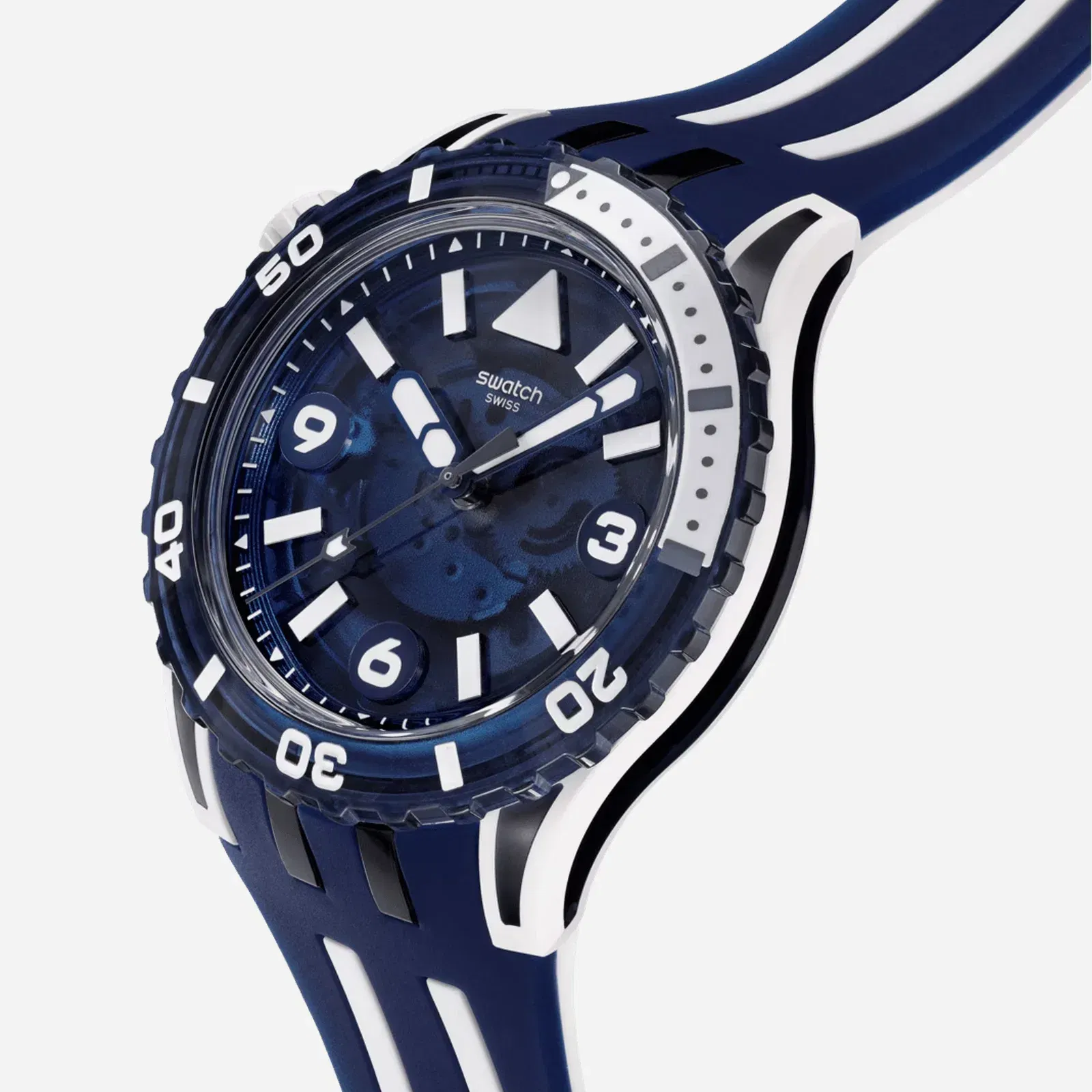 Swatch Scubaqua Sea Wasp Quartz Blue Dial Analog Watch