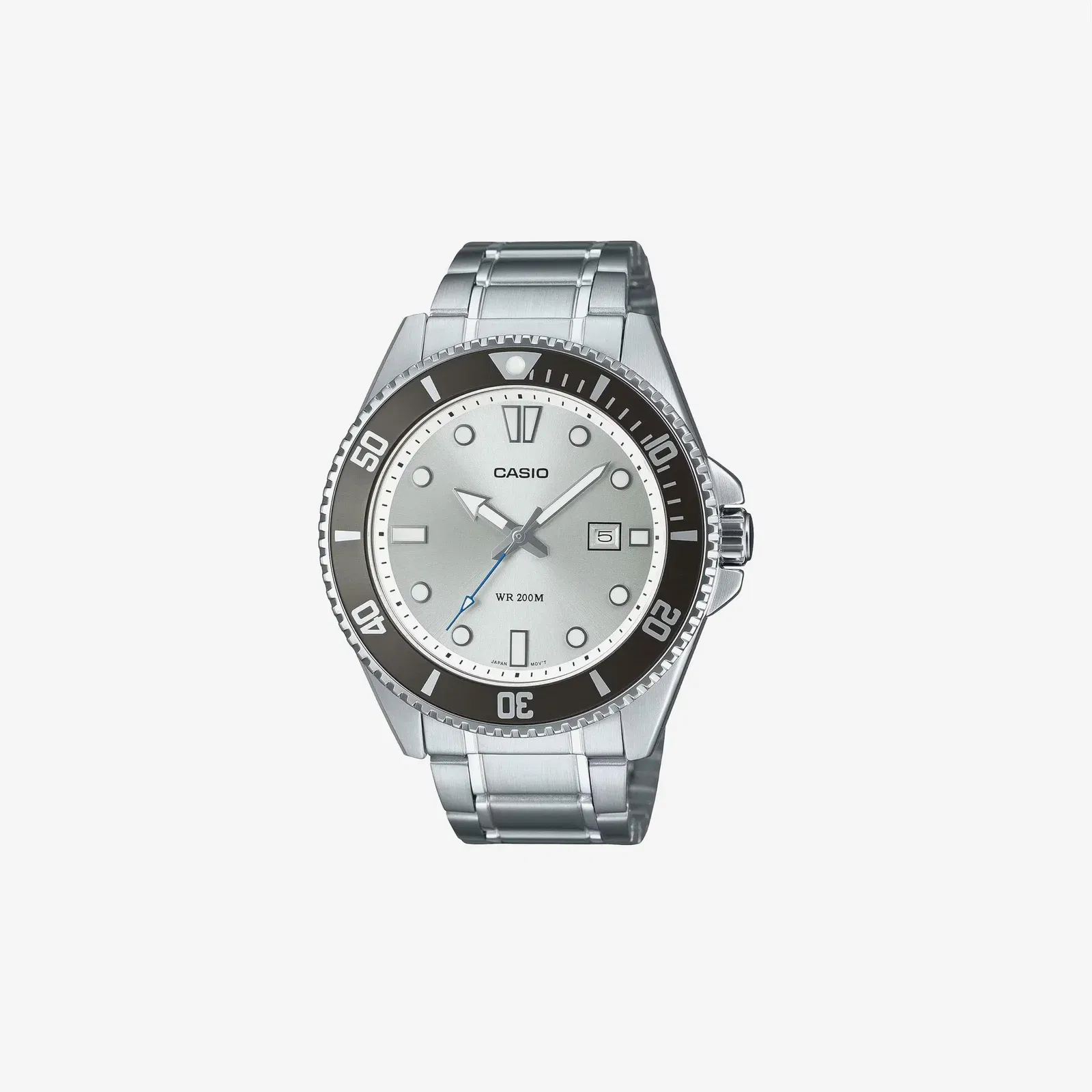 Casio MDV-107D-7AVDF Silver Dial Stainless Steel Watch