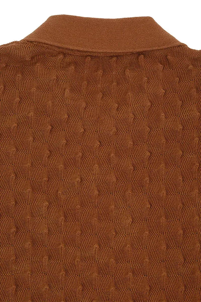 SPIKEY POLO (BEAR BROWN)