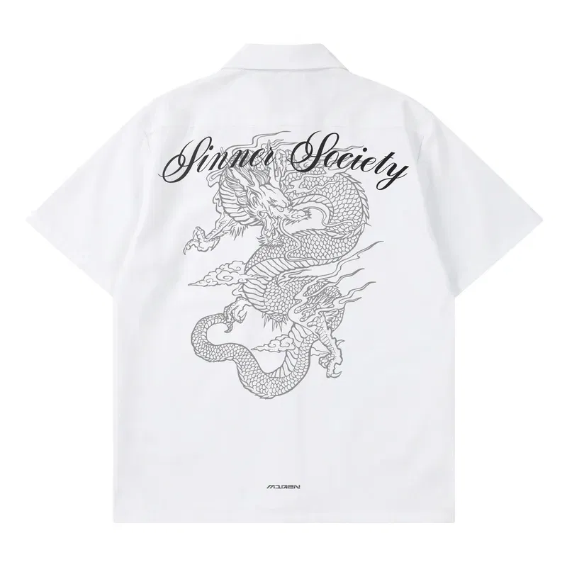 Myugen Sinner Society Bowling Shirt White