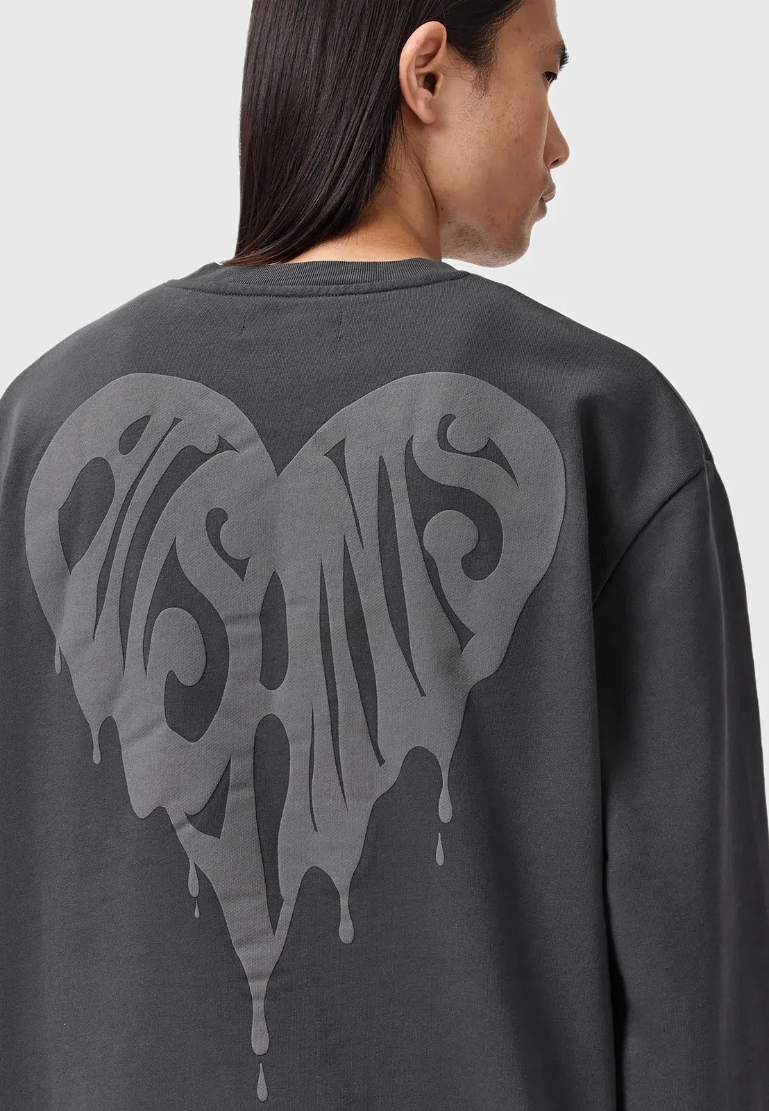 TRIP CREW - Sweatshirt - washed black