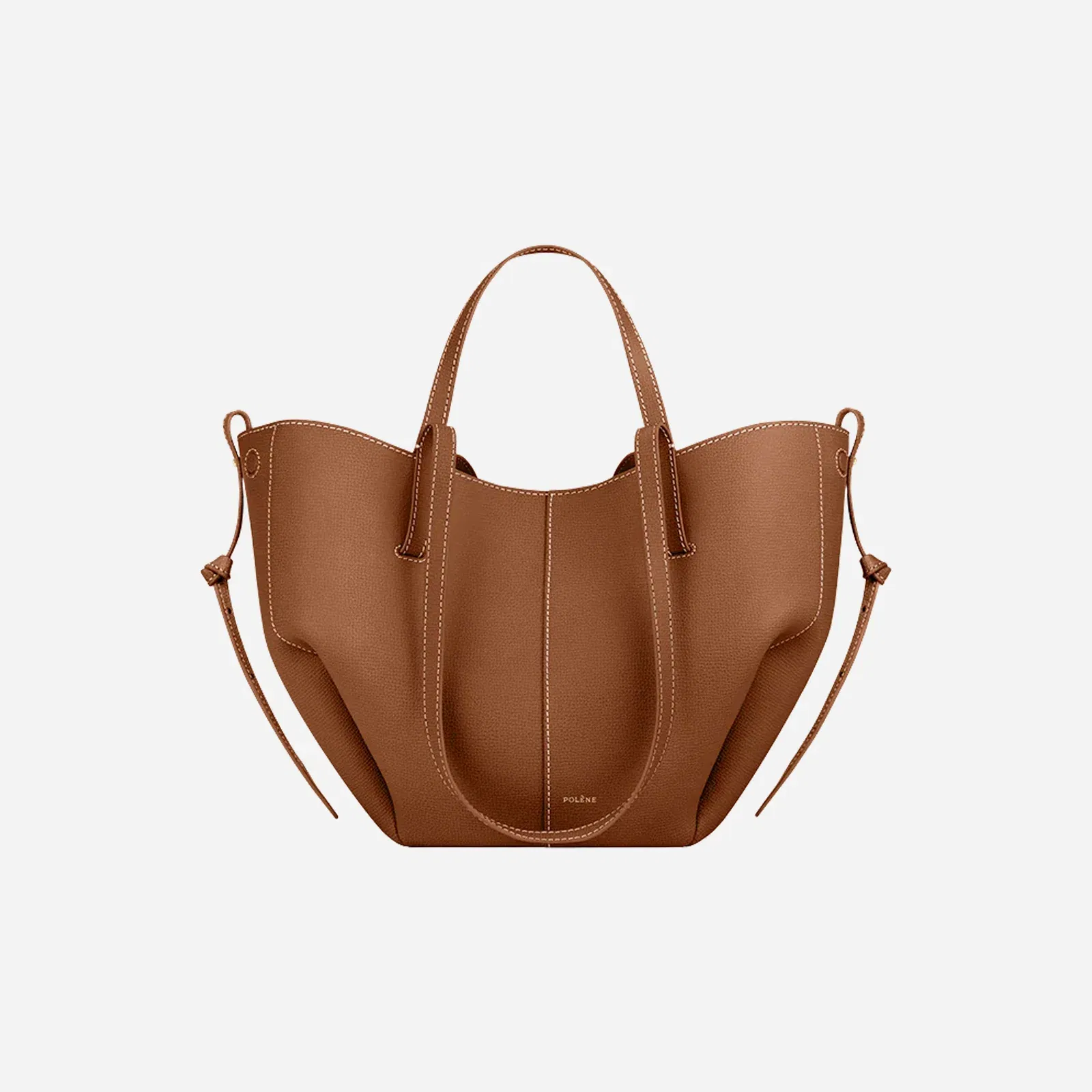 Polene Cyme Mini Textured Camel