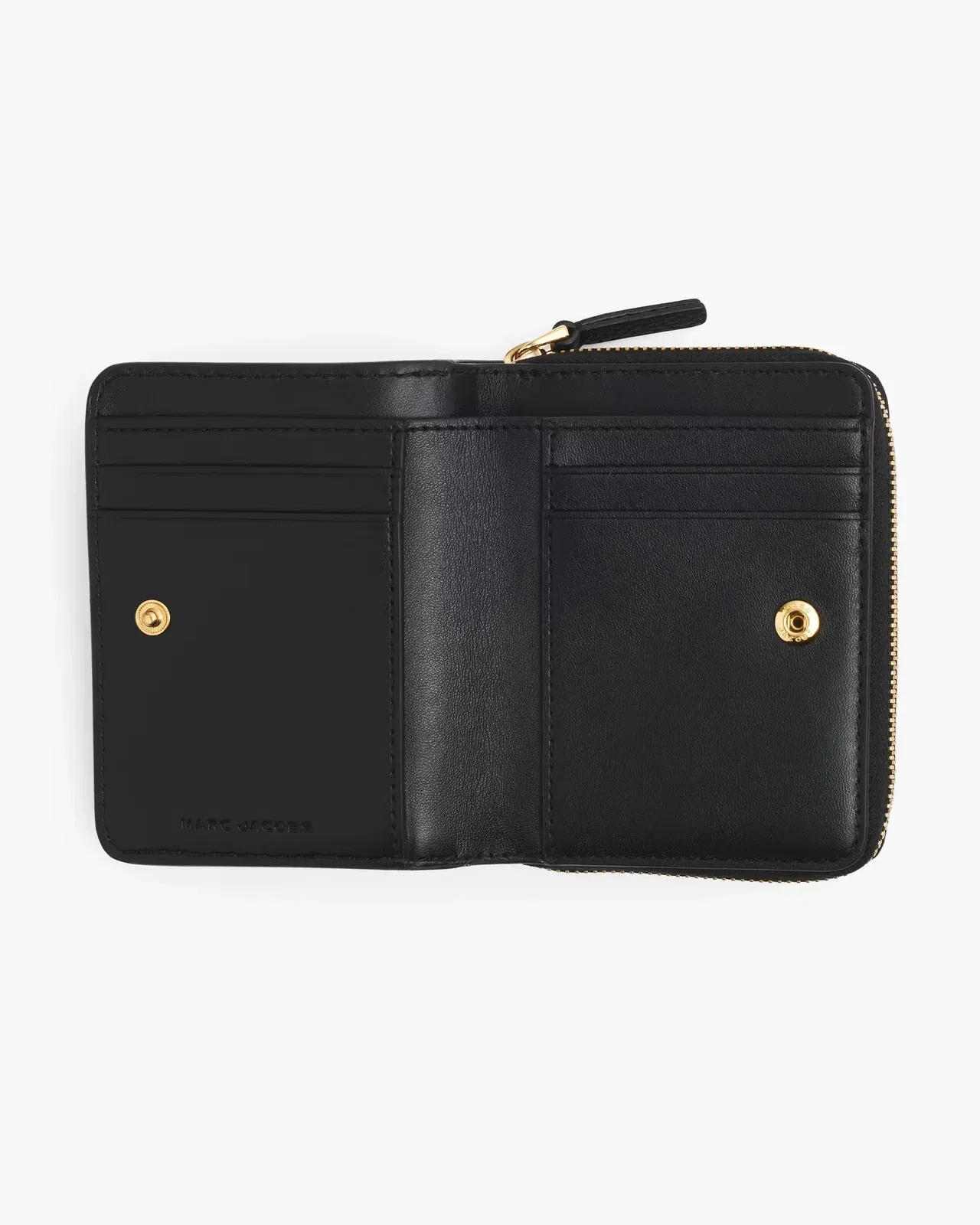 Marc Jacobs Marc Jacobs The Leather Mini Compact Wallet Black Black