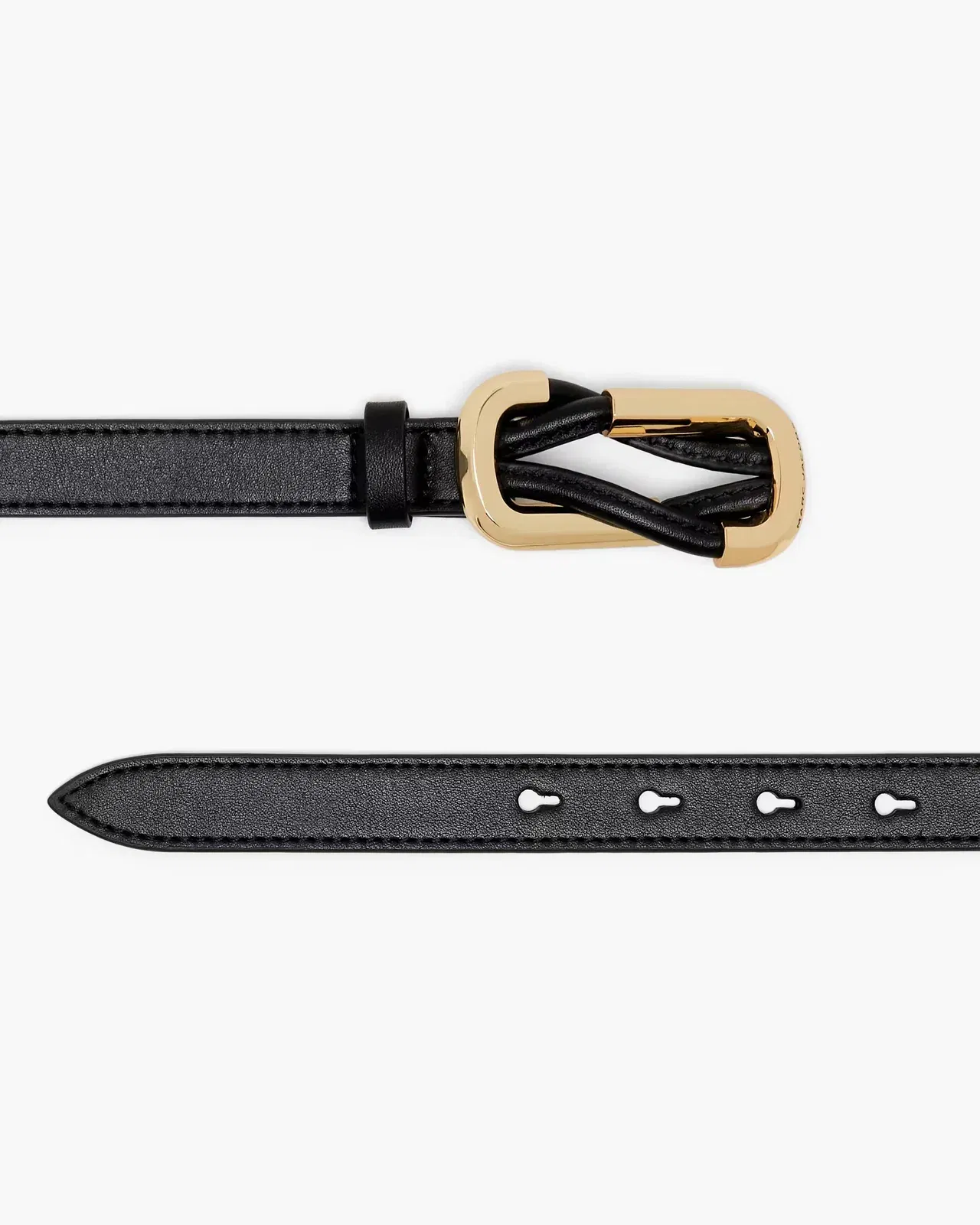 Marc Jacobs Marc Jacobs The Thin Outline Logo Webbing Strap Rose Multi Rose Multi