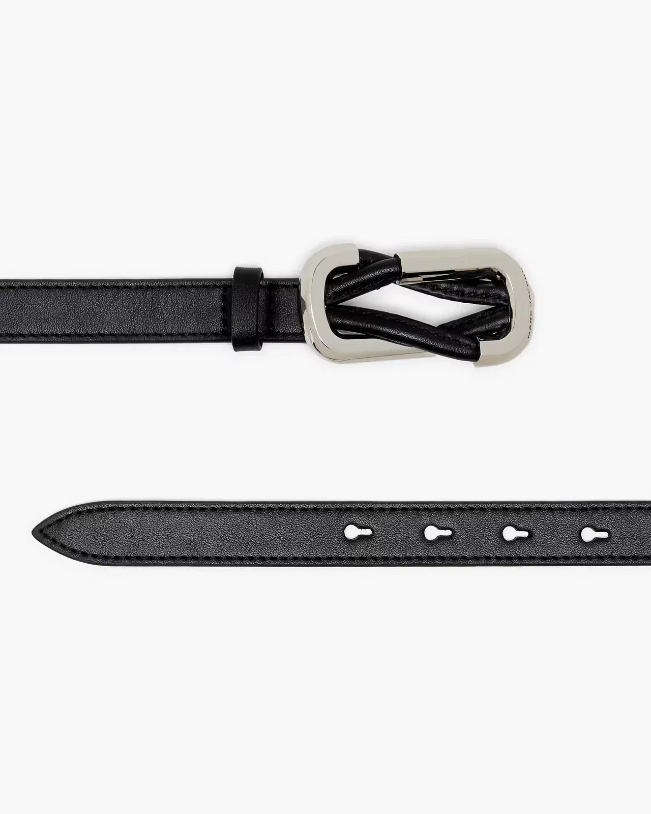 Marc Jacobs Marc Jacobs The Thin Outline Logo Webbing Strap Rose Multi Rose Multi