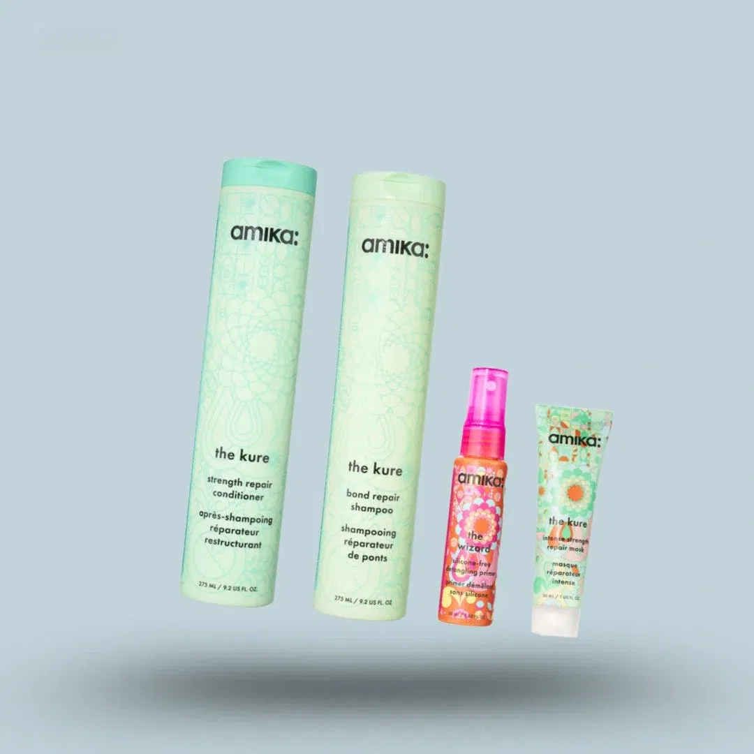 Amika Super Strength Wash + Care Set