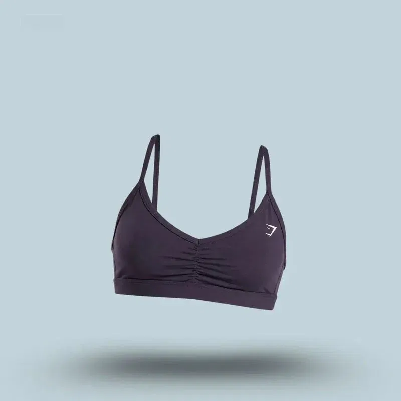 GYMSHARK RUCHED STRAPPY SPORTS BRA Light Support