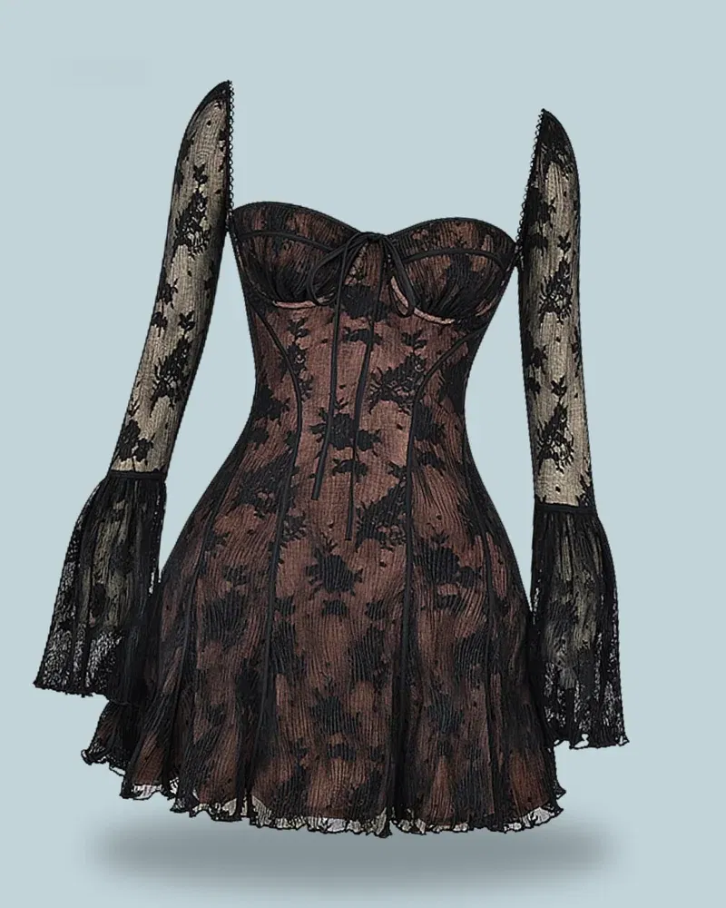 HOUSE OF CB Analissa Lace Corset Dress