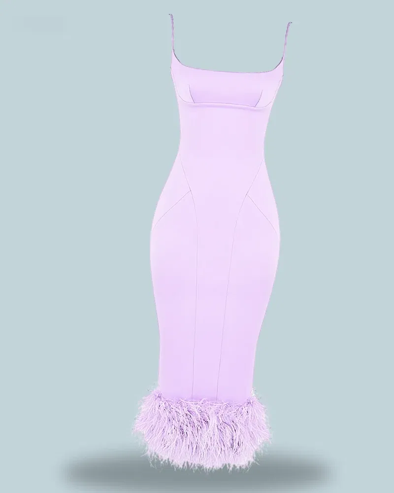 House of CB HELENA
ORCHID SATIN MIDI DRESS
