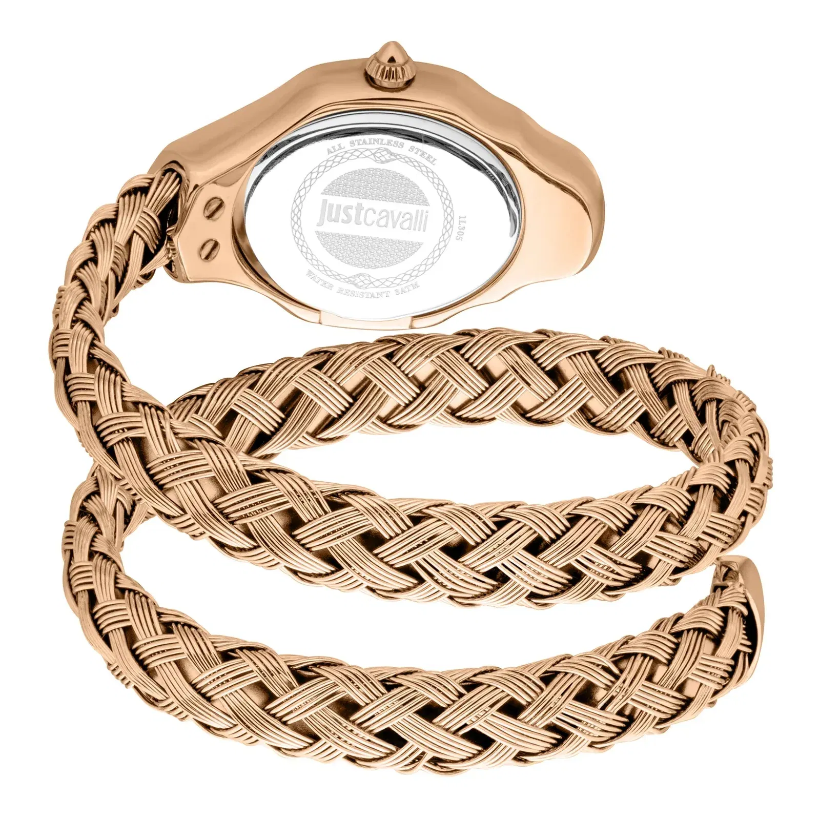 Twined Rose Gold Silver