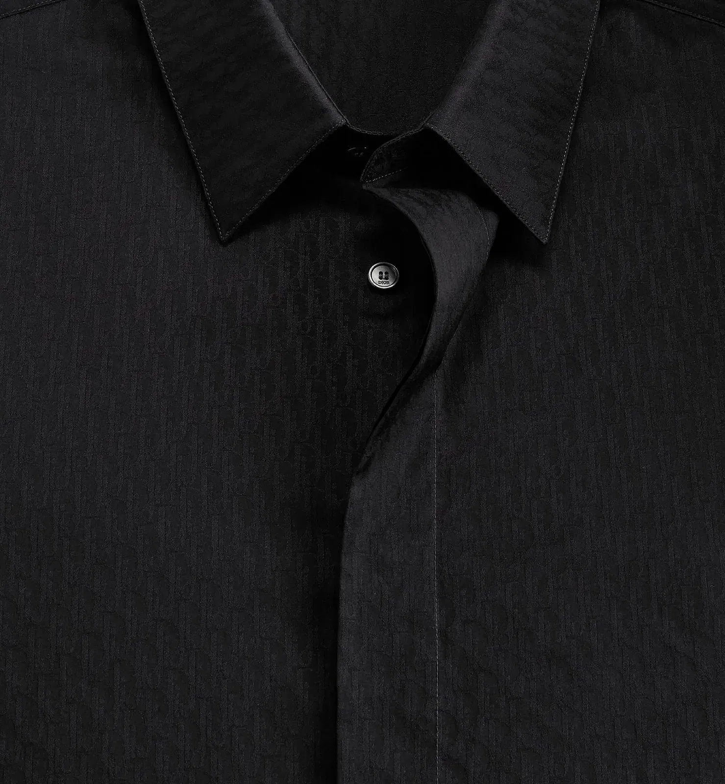 Dior Oblique Shirt Black Cotton Jacquard