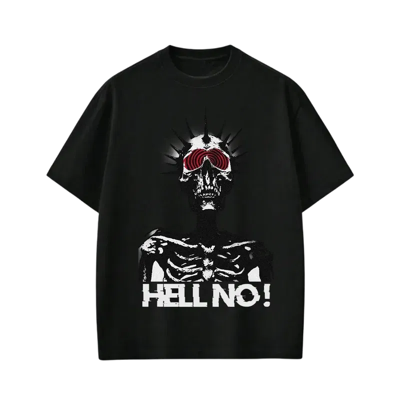 Hell No Be Autyst Black T-Shirt