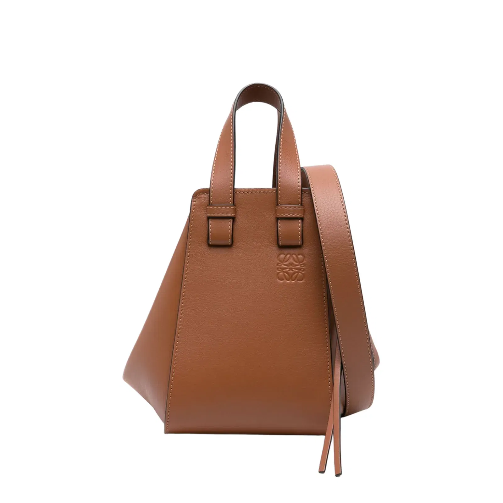 Hammock Calfskin Shoulder Bag - Brown