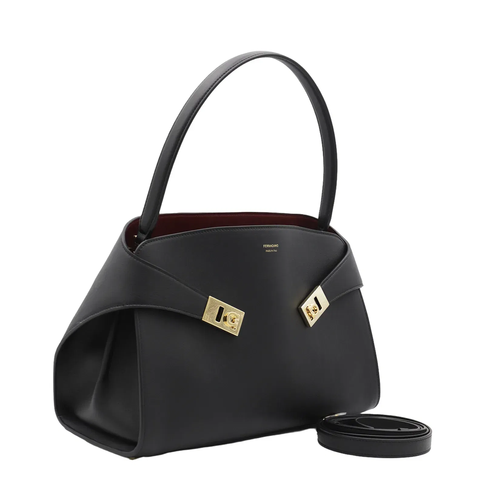Hug soft two-tone shoulder bag (M)